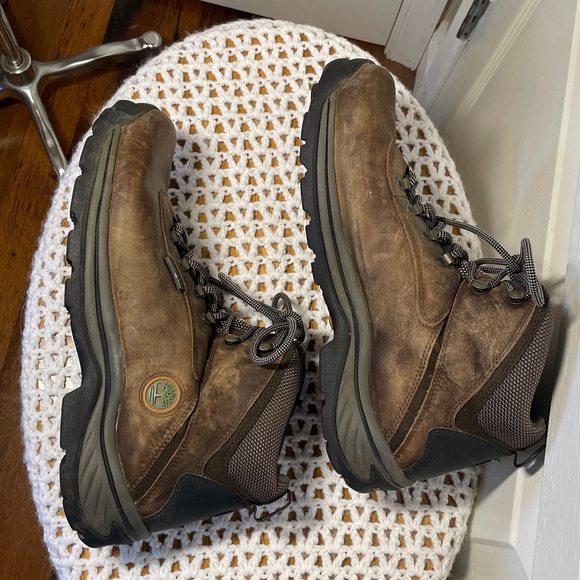 Timberland White Ledge Hiking Boots WP Mid-Cut Ankle Brown Black Waterproof 12 W - Picture 7 of 17